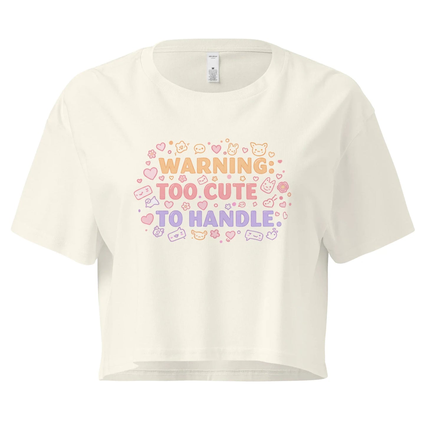 Women’s Crop Top | Warning: Too Cute To Handle - AwRans Clothing