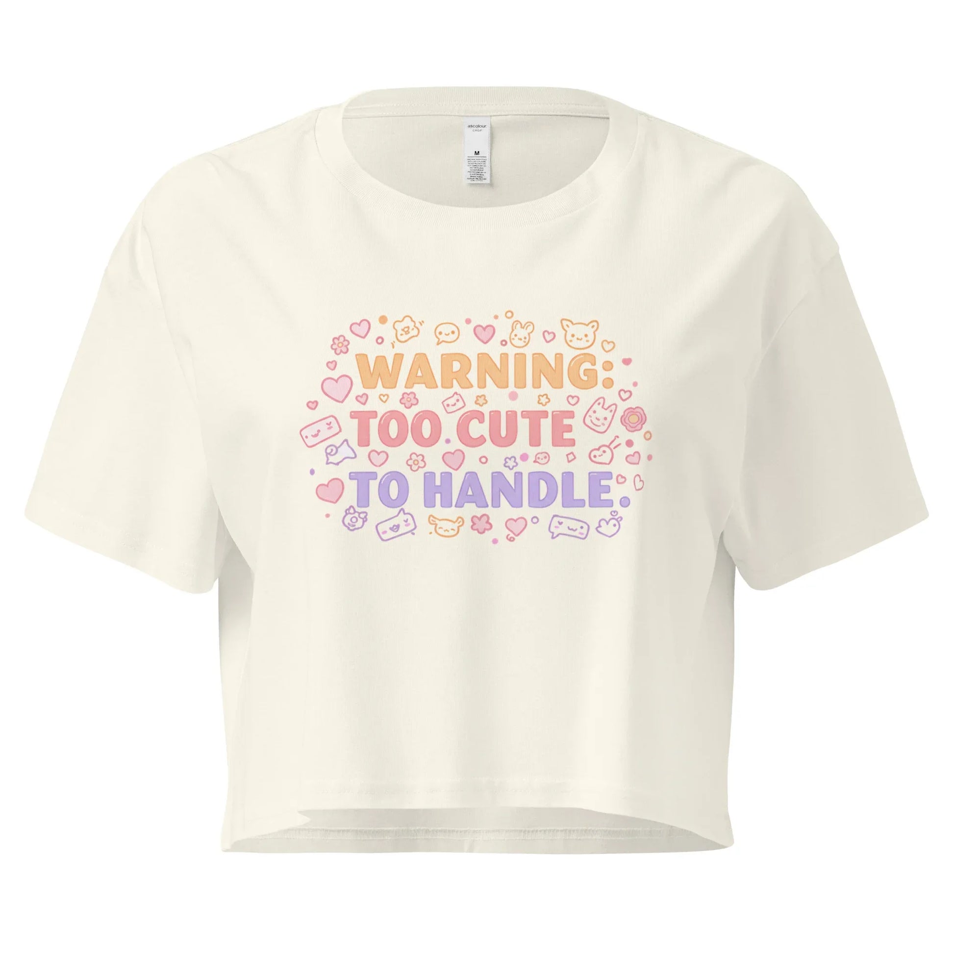 Women’s Crop Top | Warning: Too Cute To Handle - AwRans Clothing