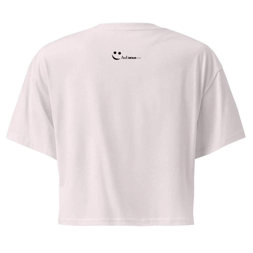 Women’s Crop Top | Warning: Too Cute To Handle Crop Tops AwRans Clothing womens-crop-top-orchid-back-67c0d7daa97c1