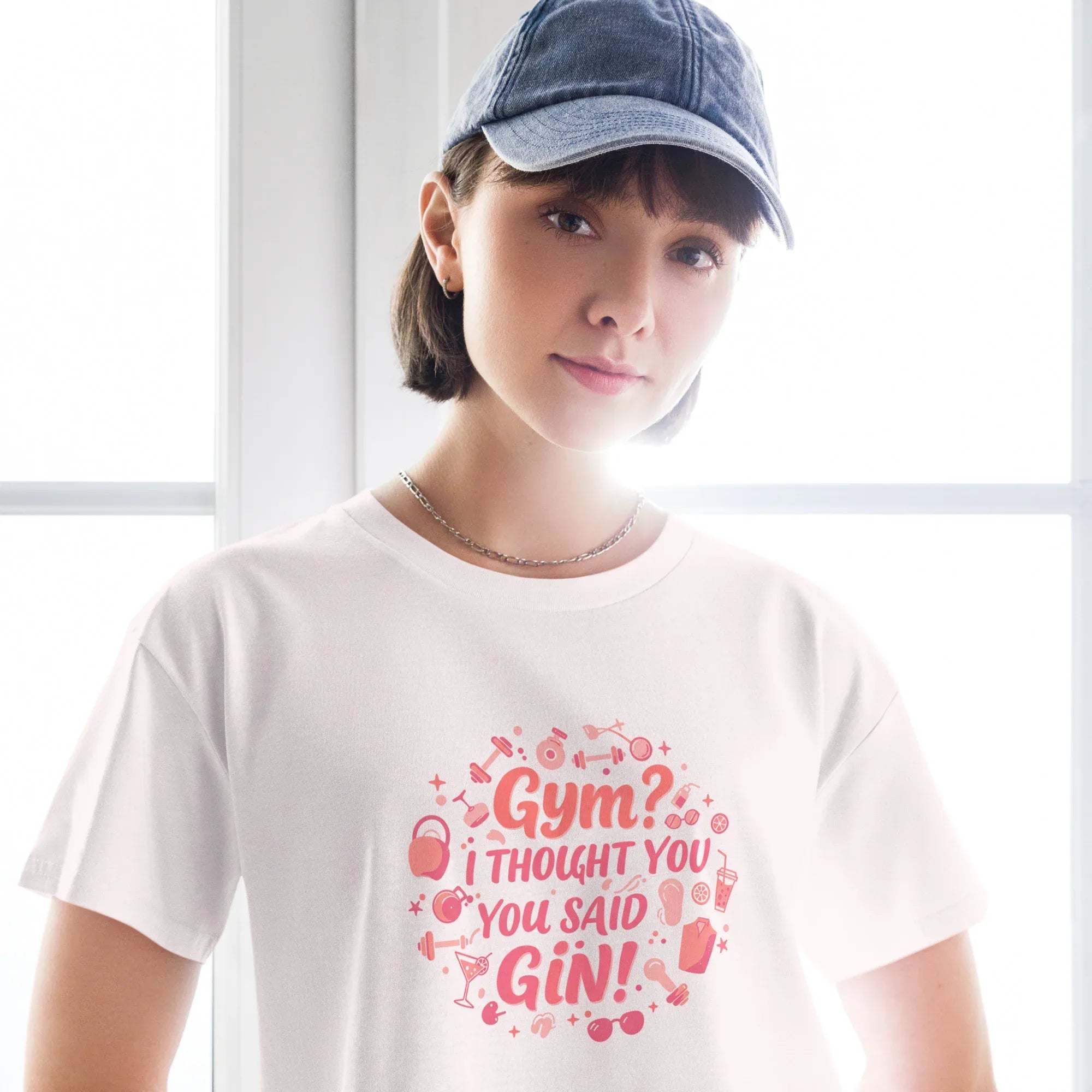 Women’s Crop Top | Gym? I Thought You Said Gin! Crop Tops AwRans Clothing womens-crop-top-orchid-front-67c0cb4f7b2ae