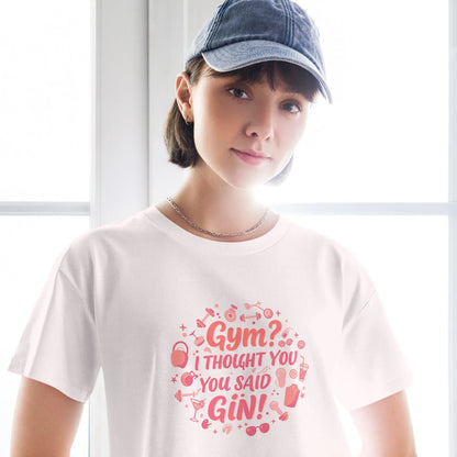 Women’s Crop Top | Gym? I Thought You Said Gin! - AwRans Clothing