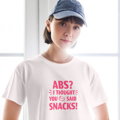 Women’s Crop Top | ABS? I Thought You Said Snacks! - AwRans Clothing