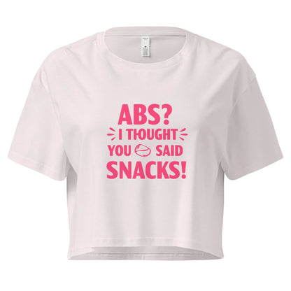 Women’s Crop Top | ABS? I Thought You Said Snacks! - AwRans Clothing