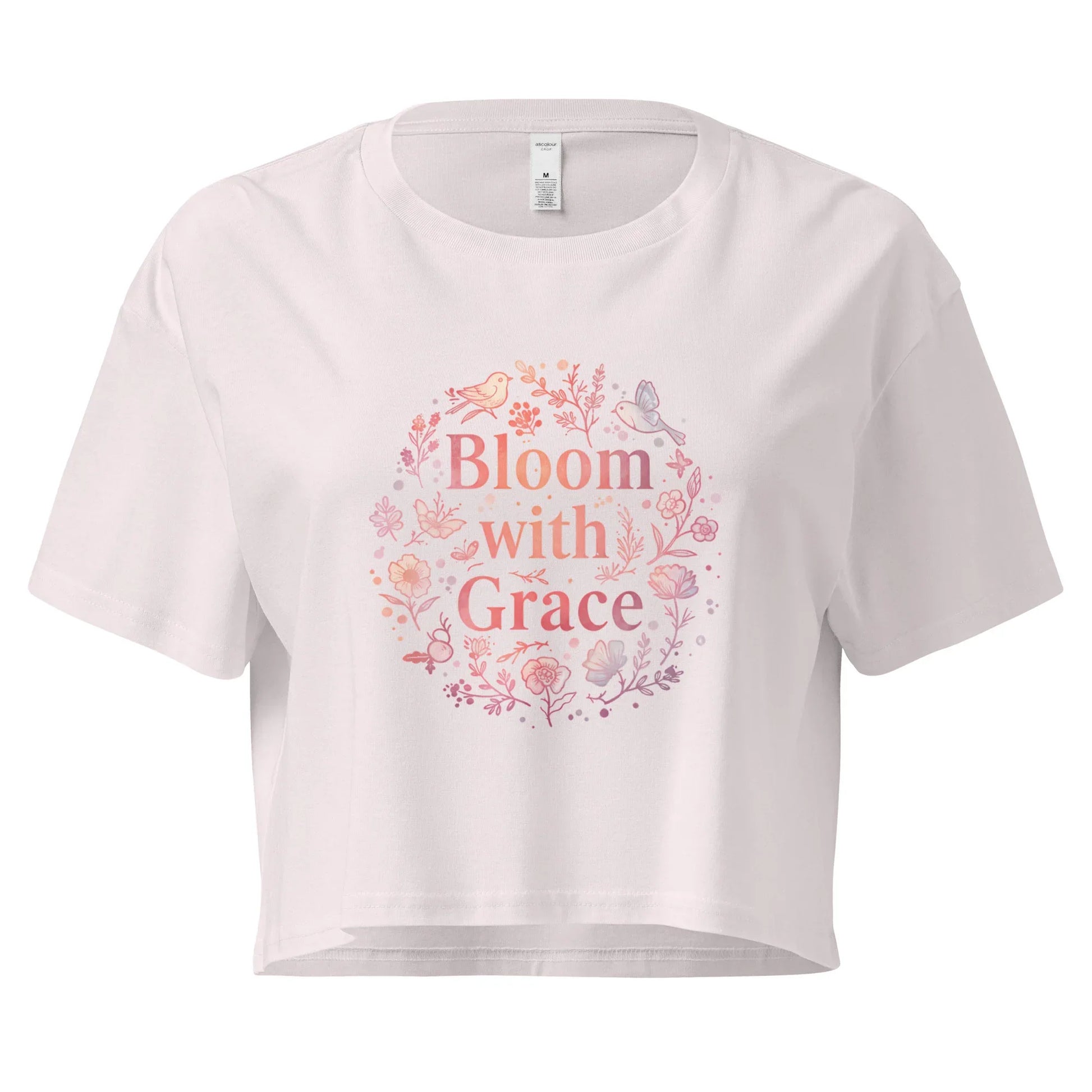 Women’s Crop Top | Bloom With Grace - AwRans Clothing