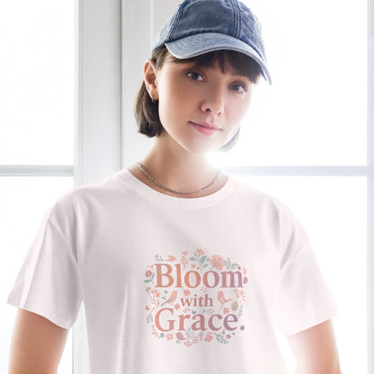 Women’s Crop Top | Bloom With Grace - AwRans Clothing