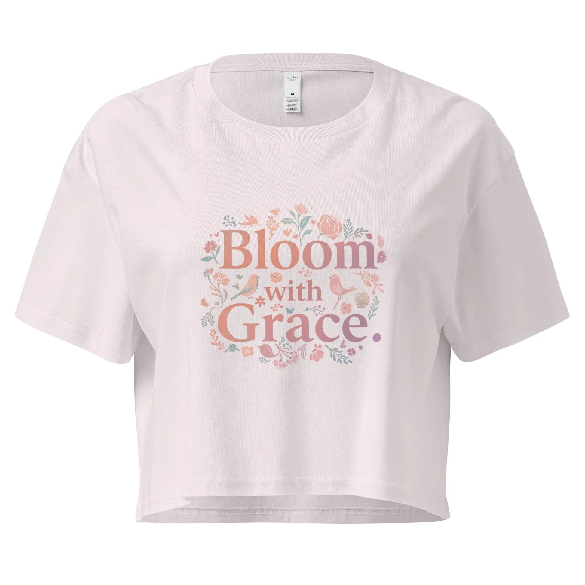 Women’s Crop Top | Bloom With Grace - AwRans Clothing