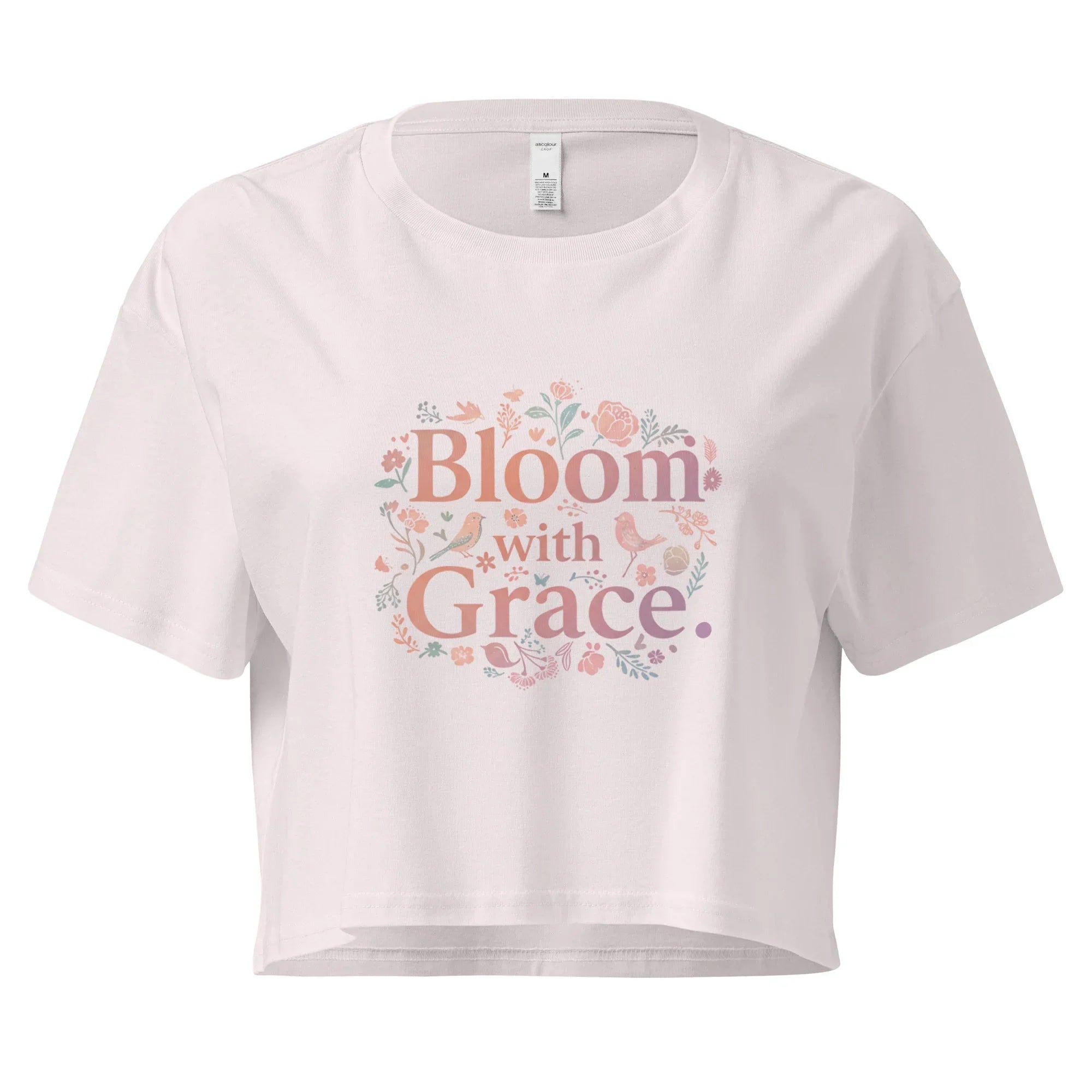 Women’s Crop Top | Bloom With Grace Orchid Crop Tops AwRans Clothing womens-crop-top-orchid-front-67c0d6760f581