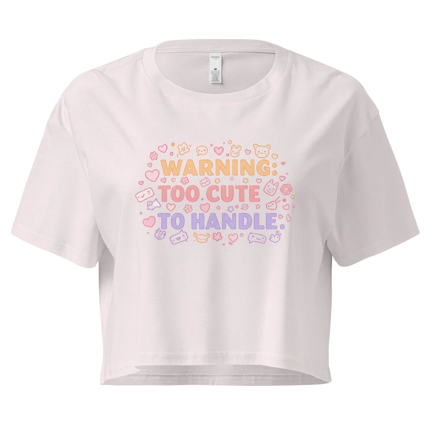 Women’s Crop Top | Warning: Too Cute To Handle - AwRans Clothing