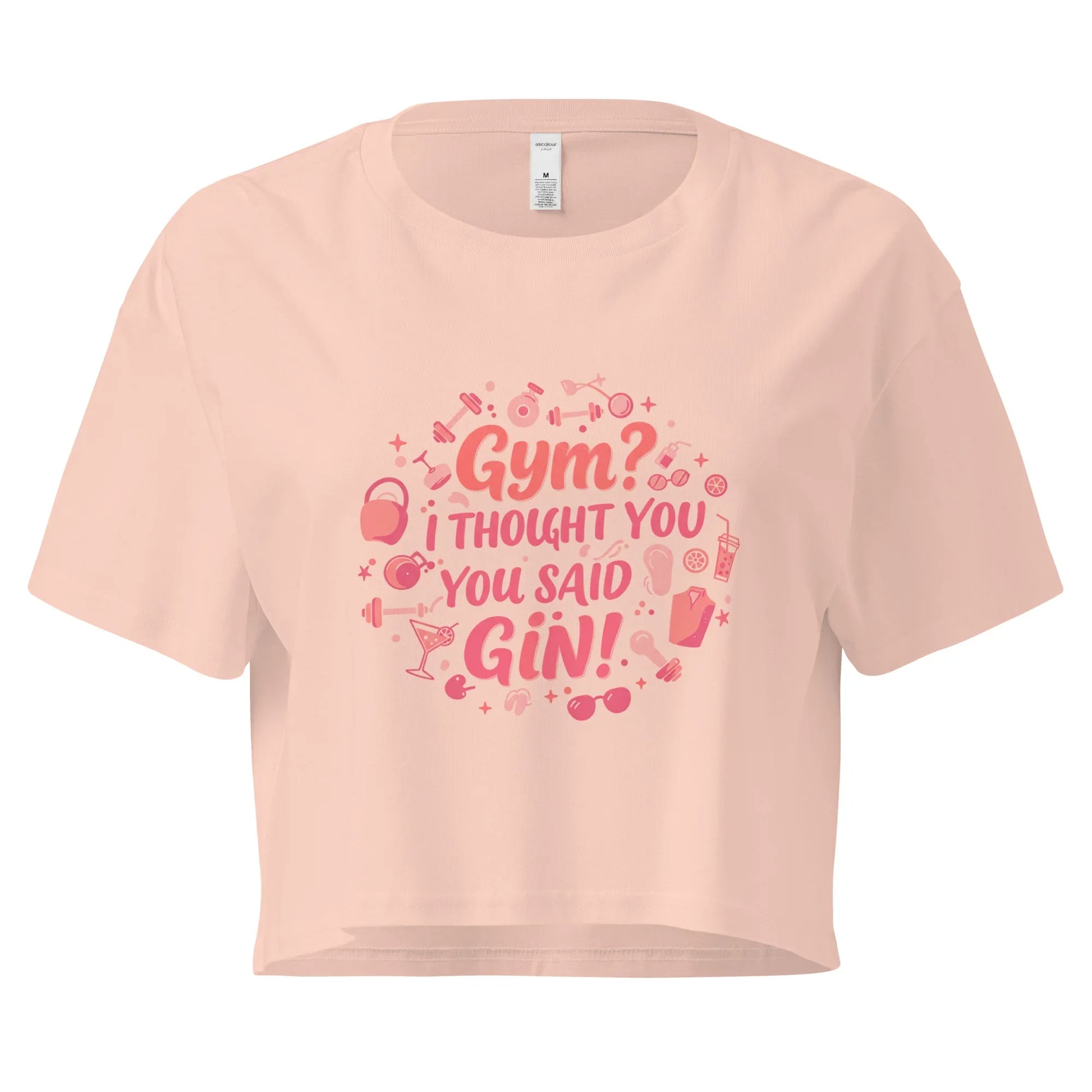 Women’s Crop Top | Gym? I Thought You Said Gin! - AwRans Clothing
