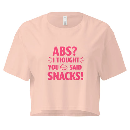 Women’s Crop Top | ABS? I Thought You Said Snacks! - AwRans Clothing