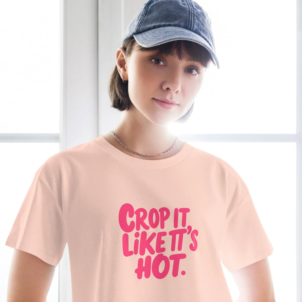 Women’s Crop Top | Crop It Like It's Hot. Crop Tops AwRans Clothing womens-crop-top-pale-pink-front-67c0ce813ae56
