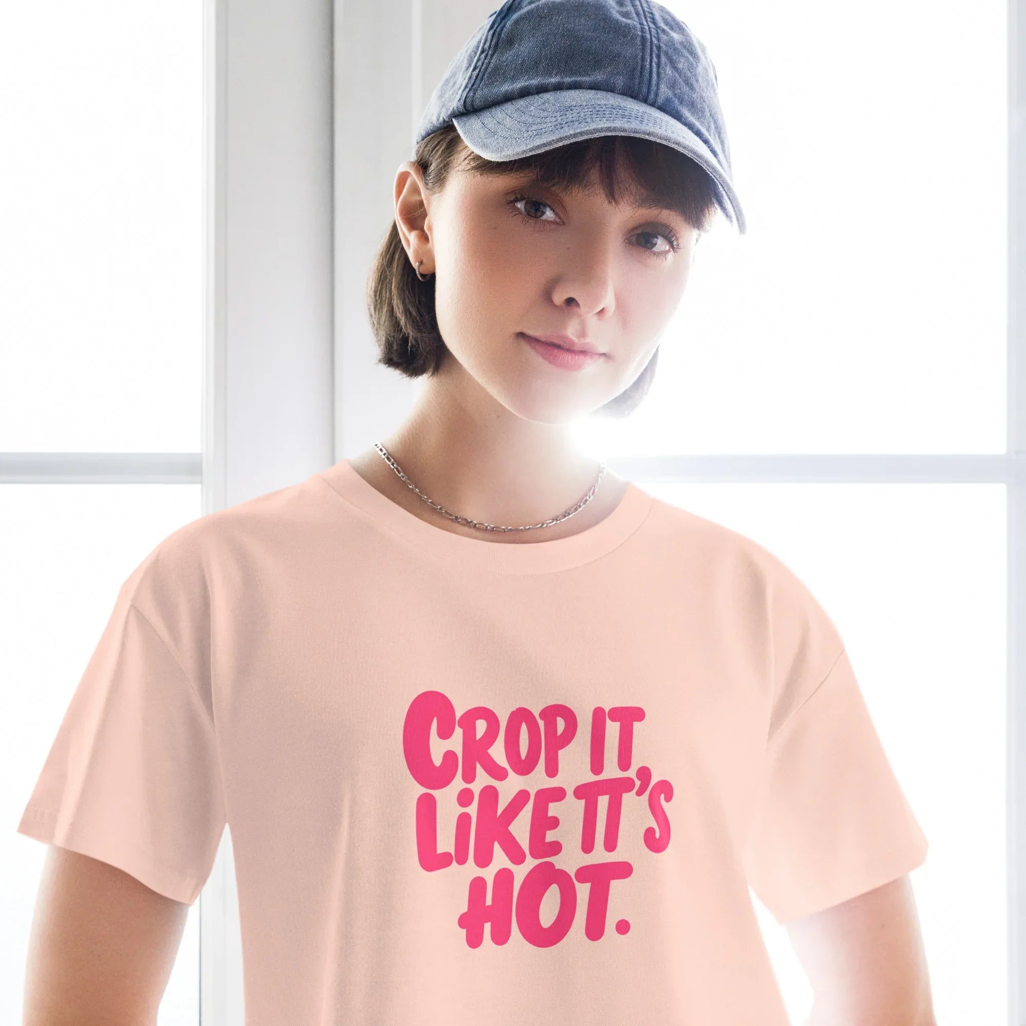 Women’s Crop Top | Crop It Like It's Hot. Crop Tops AwRans Clothing womens-crop-top-pale-pink-front-67c0ce813ae56