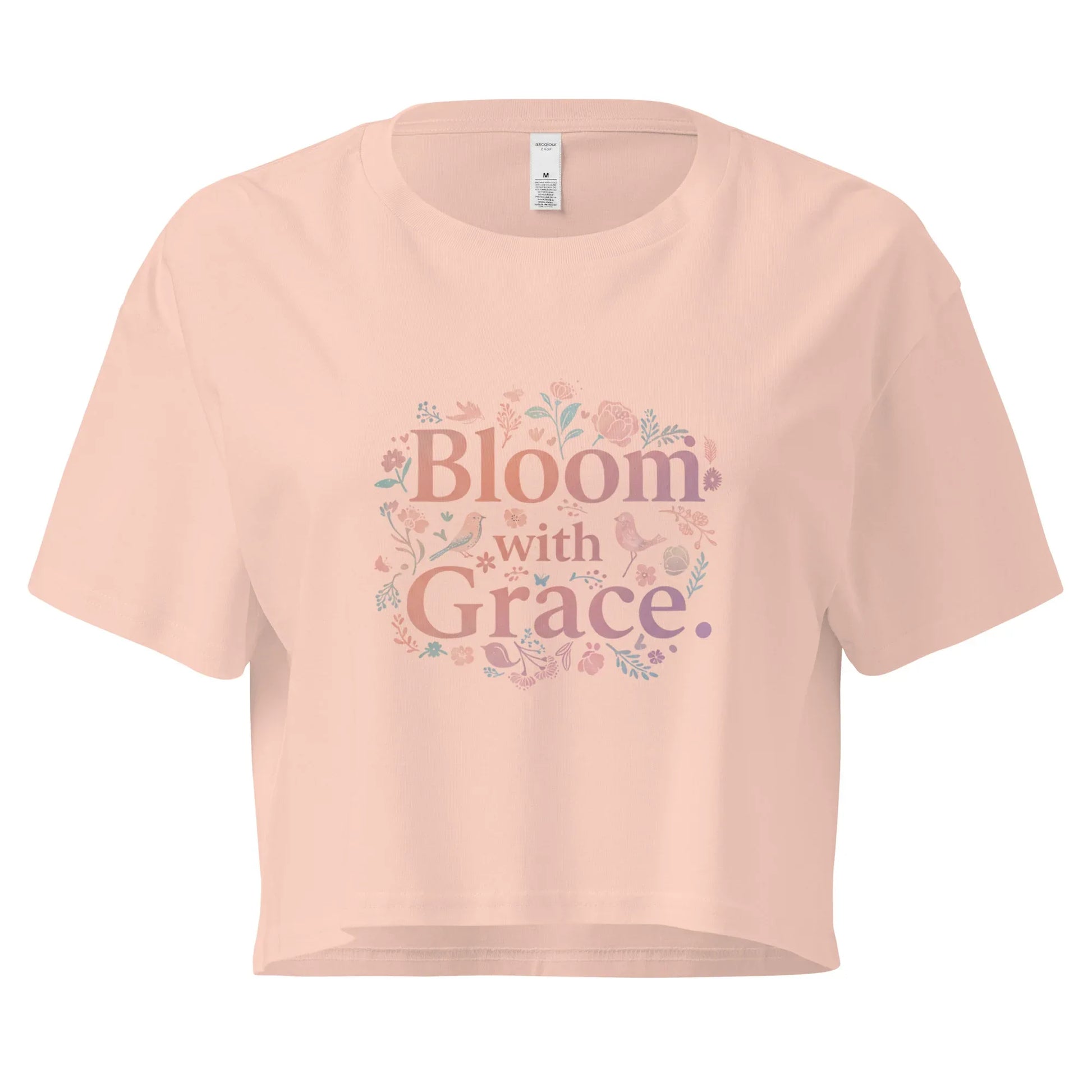 Women’s Crop Top | Bloom With Grace - AwRans Clothing