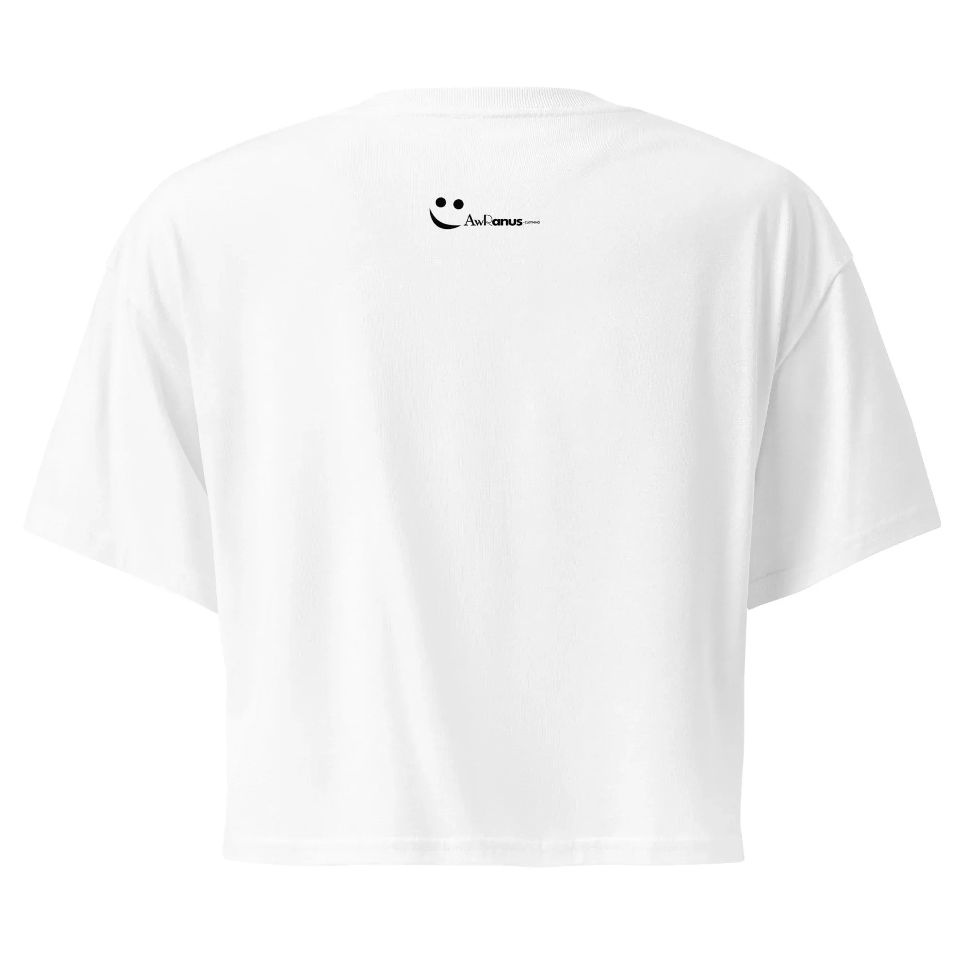 Women’s Crop Top | Less Shirt More Fun! Crop Tops AwRans Clothing womens-crop-top-white-back-67c0d2420186d