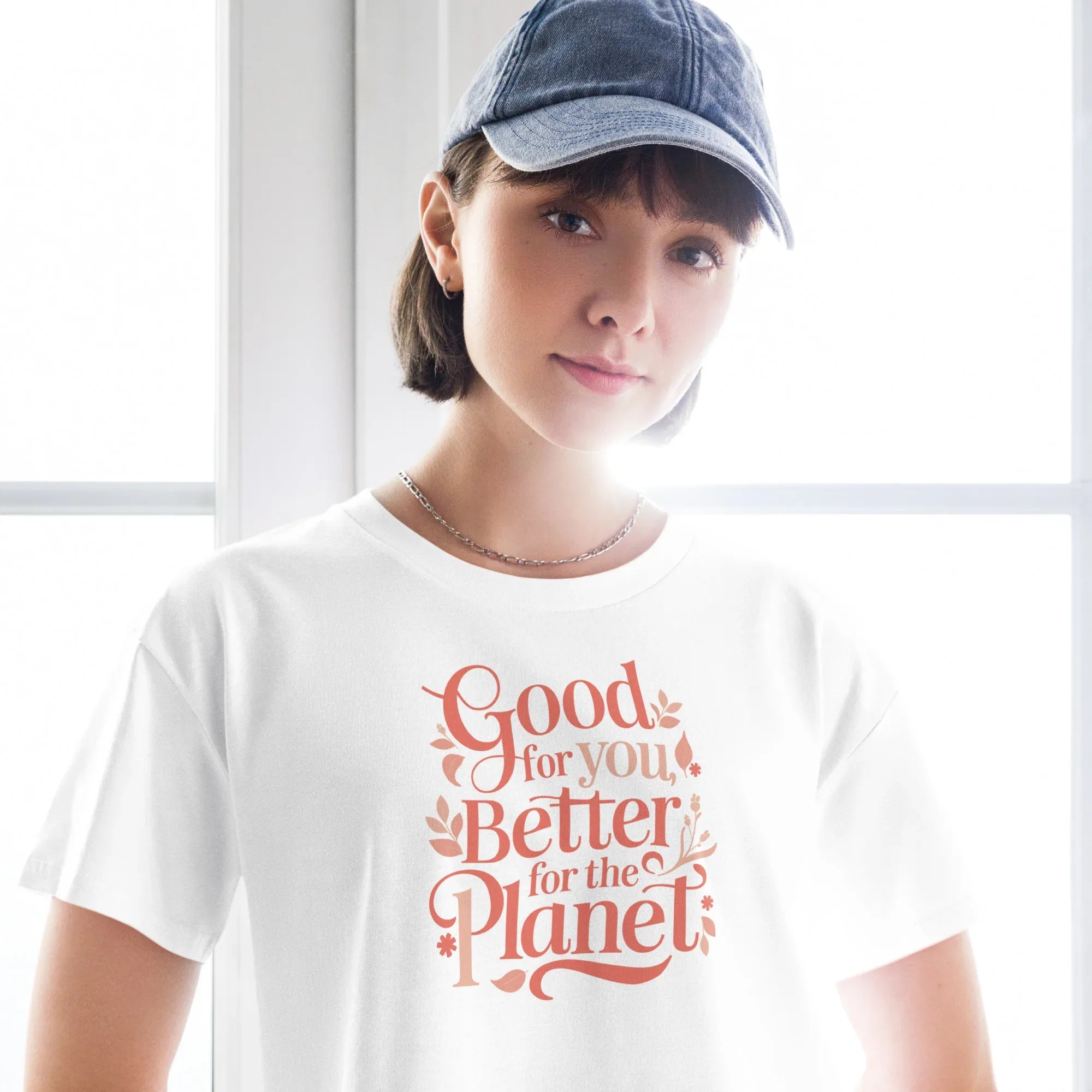 Women’s Crop Top | Good For You,Better For The Planet White Crop Tops AwRans Clothing womens-crop-top-white-front-67be146040d89