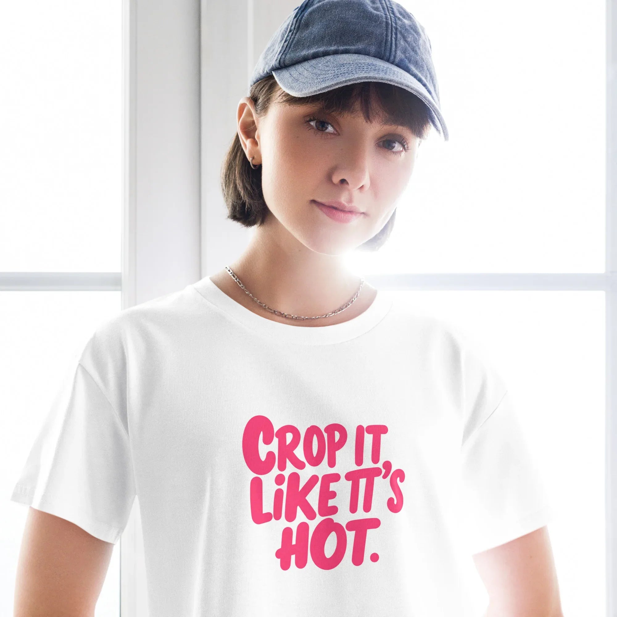 Women’s Crop Top | Crop It Like It's Hot. Crop Tops AwRans Clothing womens-crop-top-white-front-67c0ce8142b16