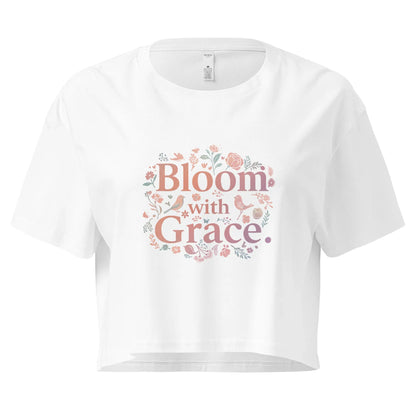Women’s Crop Top | Bloom With Grace - AwRans Clothing