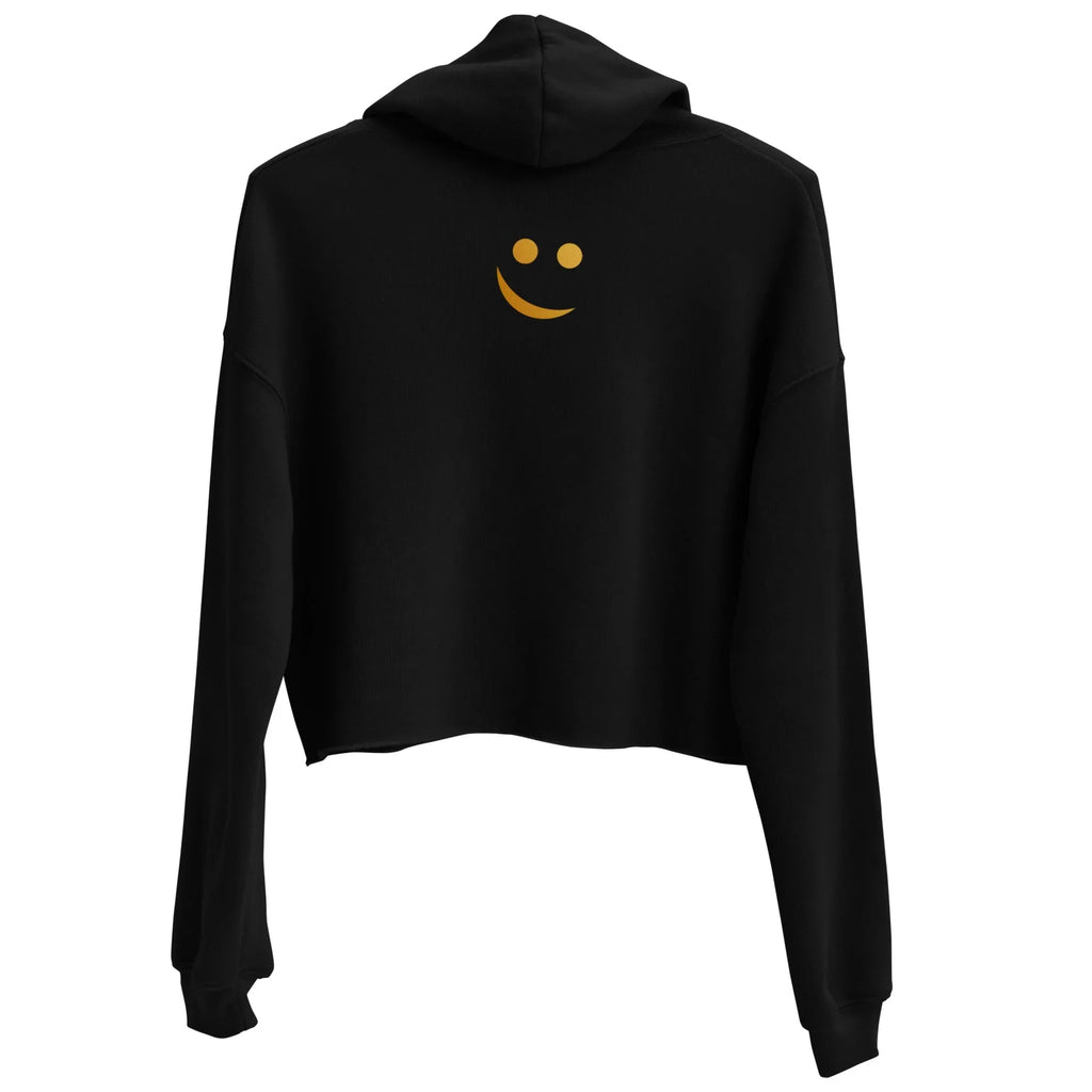 RS | Crop Hoodie Crop Hoodie AwRans Clothing womens-cropped-hoodie-black-back-65a9752657b76