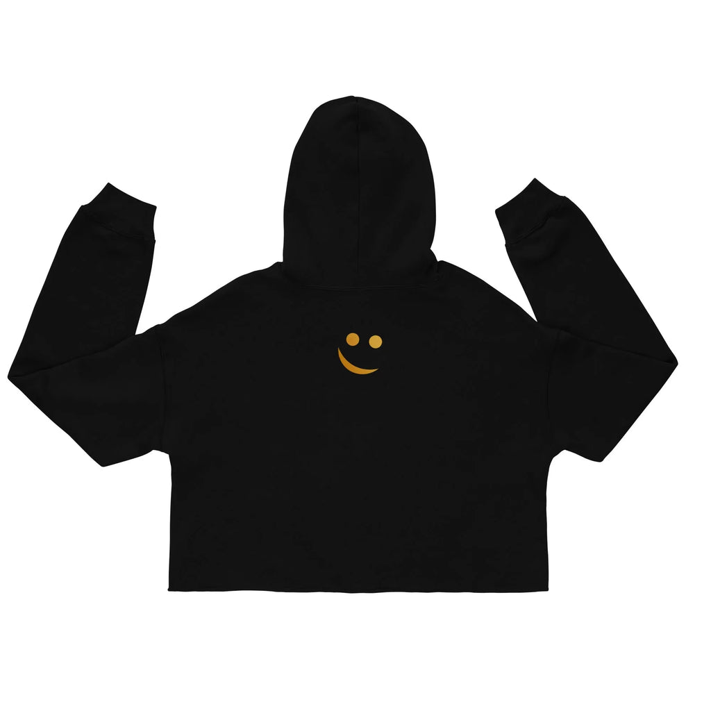 RS | Crop Hoodie Crop Hoodie AwRans Clothing womens-cropped-hoodie-black-back-65a9752657cec
