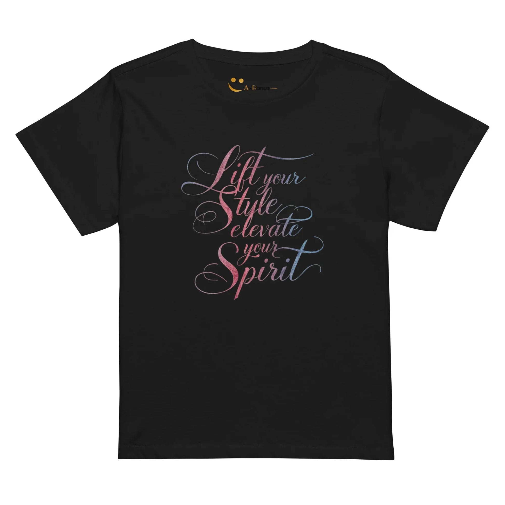 Women’s High-Waisted T-Shirt | Lift Your Style Elevate Your Spirit - AwRans Clothing