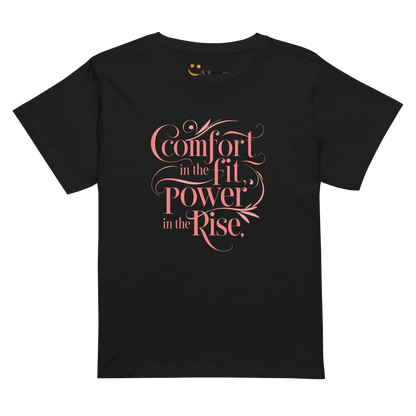 Women’s High-Waisted T-Shirt | Comfort In The Fit Poer In The Rise - AwRans Clothing