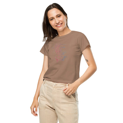 Women’s High-Waisted T-Shirt | Lift Your Style Elevate Your Spirit - AwRans Clothing
