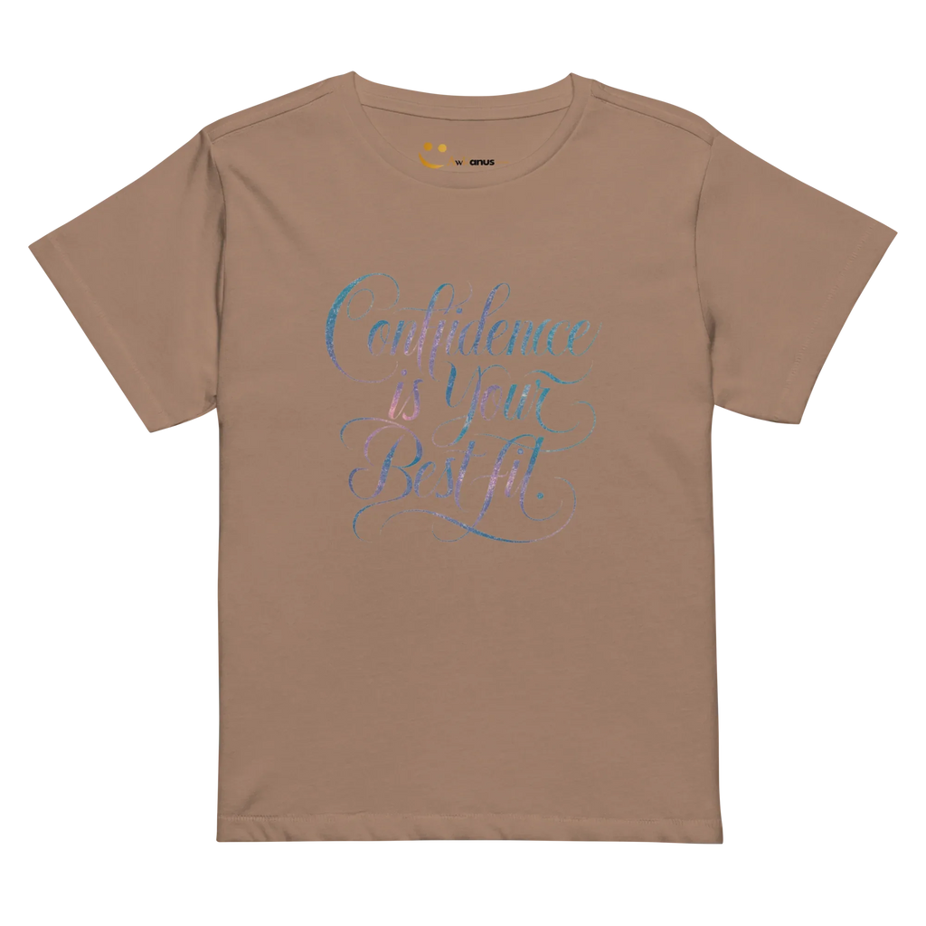 Women’s High-Waisted T-Shirt | Confidence Is Your Best Fit - AwRans Clothing