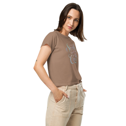 Women’s High-Waisted T-Shirt | Strength Starts From The Core - AwRans Clothing