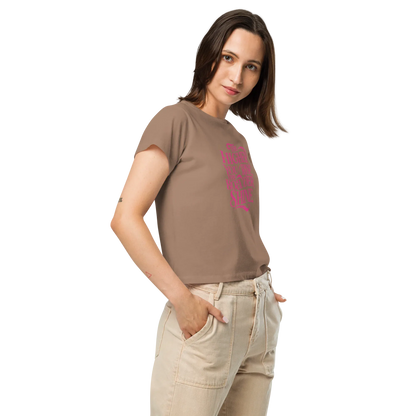 Women’s High-Waisted T-Shirt | The Higher You Shine The Bolder You Rise - AwRans Clothing