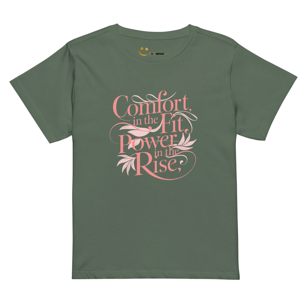 Women’s High-Waisted T-Shirt | Comfort In The Fit Power In The Rise - AwRans Clothing