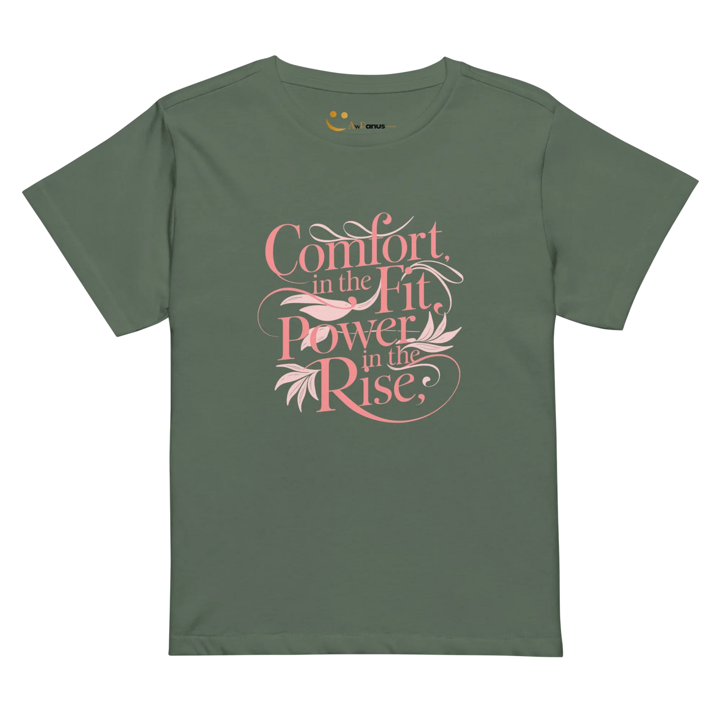 Women’s High-Waisted T-Shirt | Comfort In The Fit Power In The Rise - AwRans Clothing