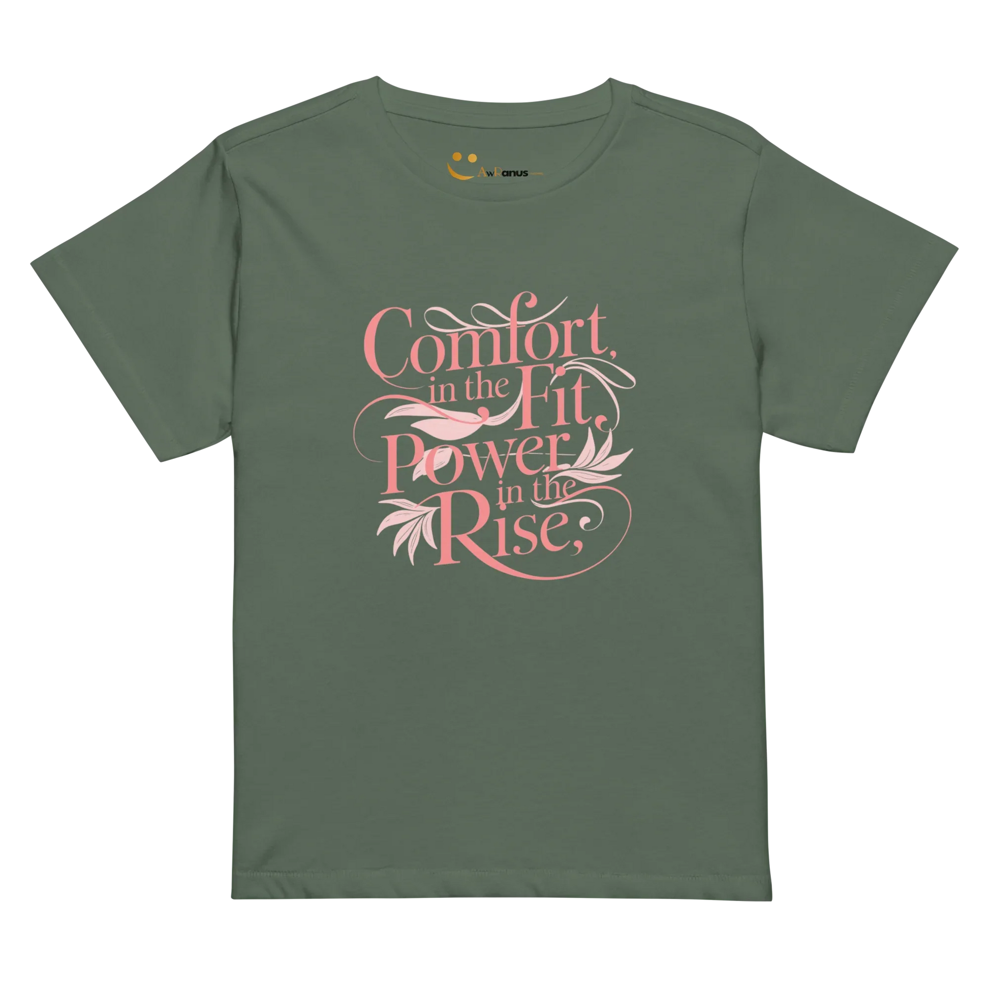 Women’s High-Waisted T-Shirt | Comfort In The Fit Power In The Rise - AwRans Clothing