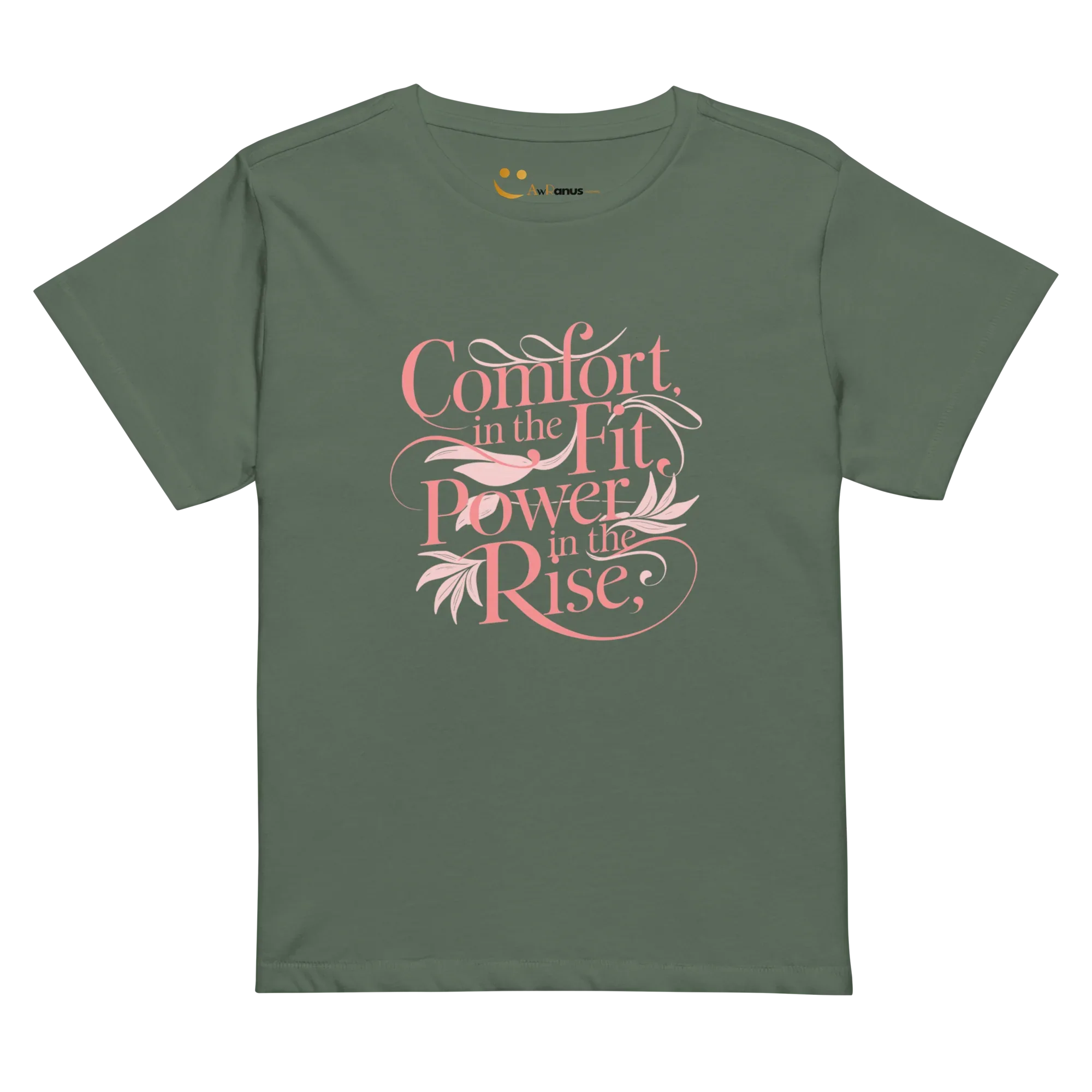 Women’s High-Waisted T-Shirt | Comfort In The Fit Power In The Rise - AwRans Clothing