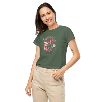 Women’s High-Waisted T-Shirt | Comfort In The Fit Power In The Rise - AwRans Clothing