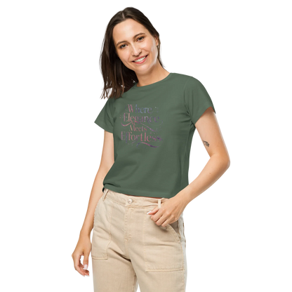Women’s High-Waisted T-Shirt | Where Elegance Meets Effortless - AwRans Clothing