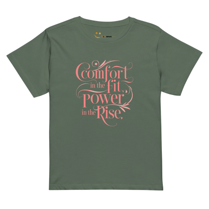 Women’s High-Waisted T-Shirt | Comfort In The Fit Poer In The Rise - AwRans Clothing