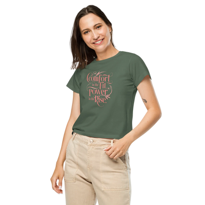 Women’s High-Waisted T-Shirt | Comfort In The Fit Poer In The Rise - AwRans Clothing