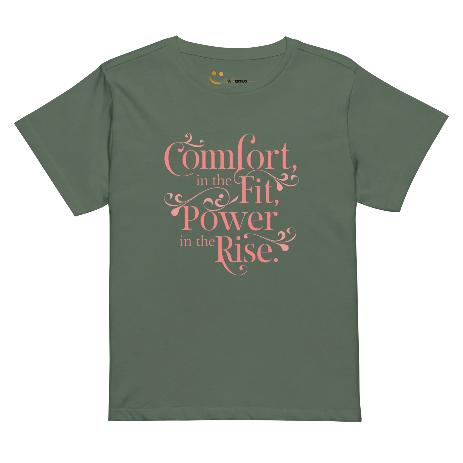 Women’s High-Waisted T-Shirt | Comfort In The Fit Power In The Rise - AwRans Clothing