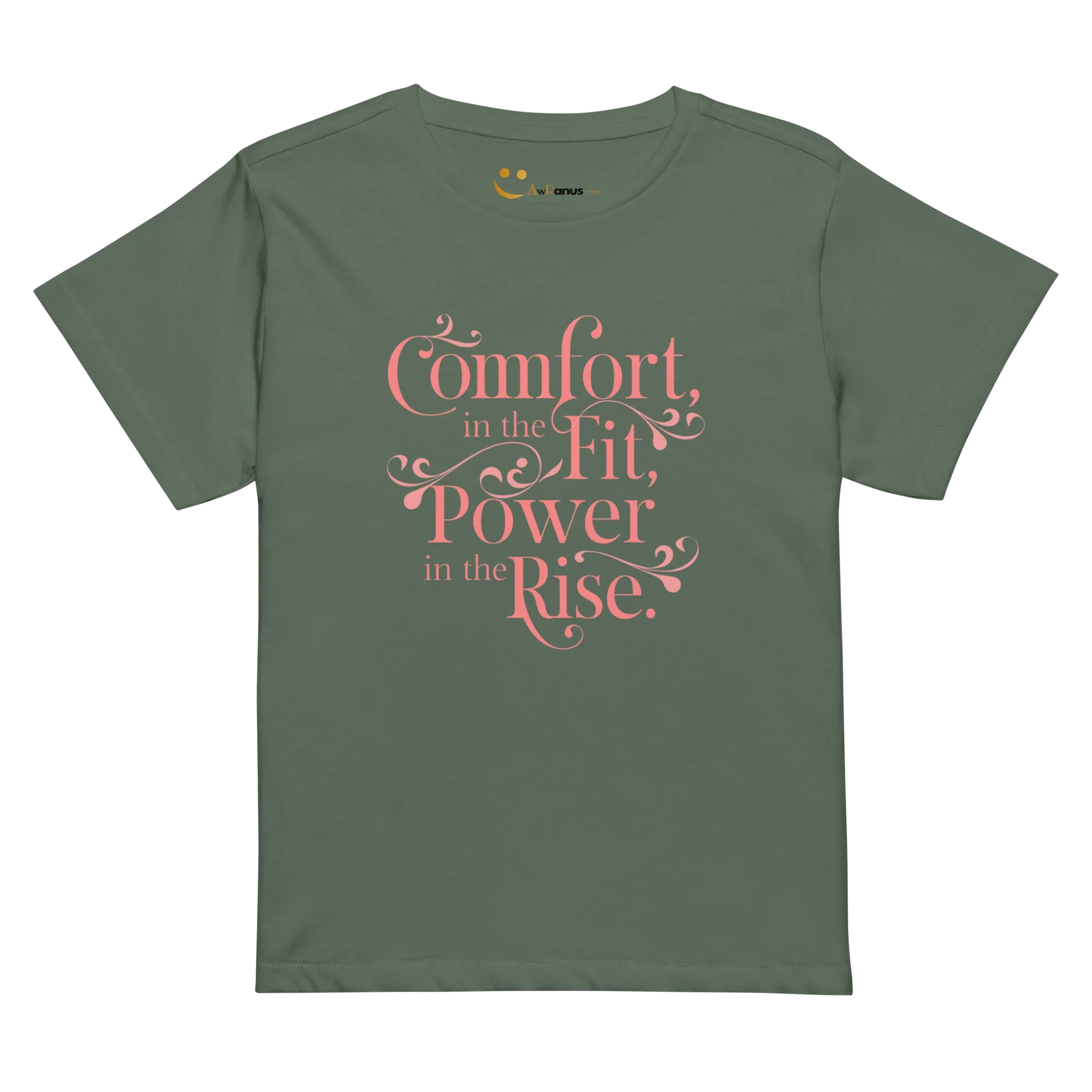 Women’s High-Waisted T-Shirt | Comfort In The Fit Power In The Rise - AwRans Clothing