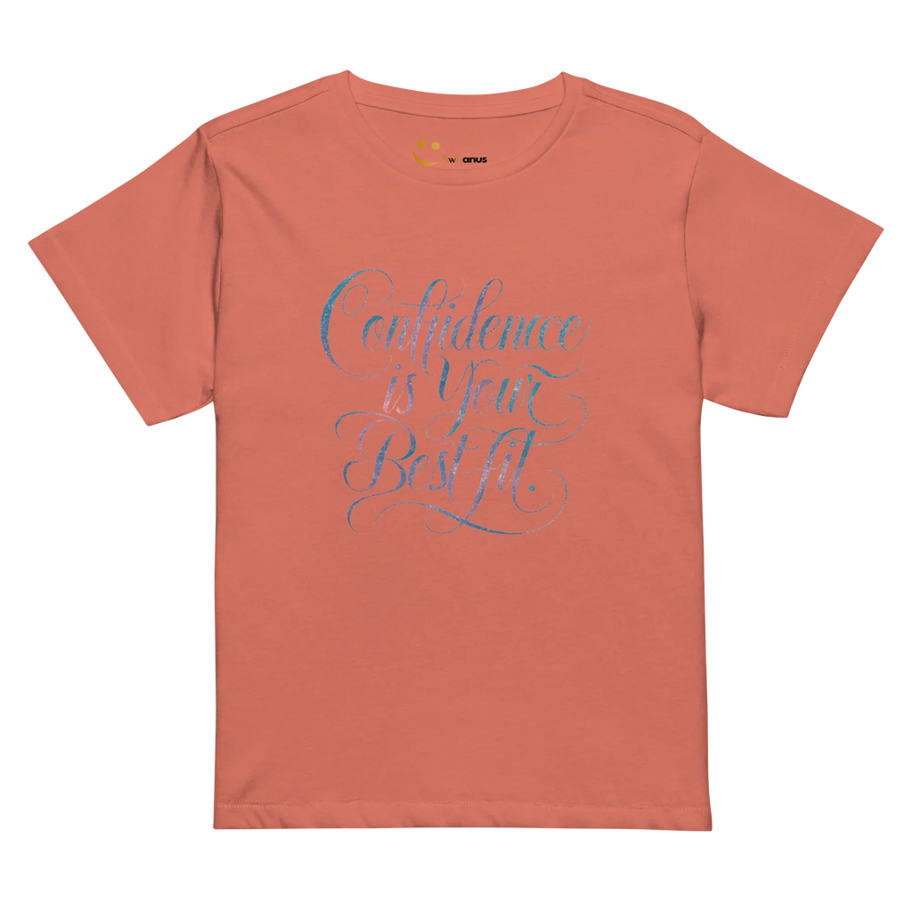 Women’s High-Waisted T-Shirt | Confidence Is Your Best Fit - AwRans Clothing