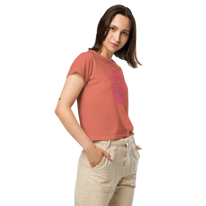 Women’s High-Waisted T-Shirt | The Higher You Shine The Bolder You Rise - AwRans Clothing