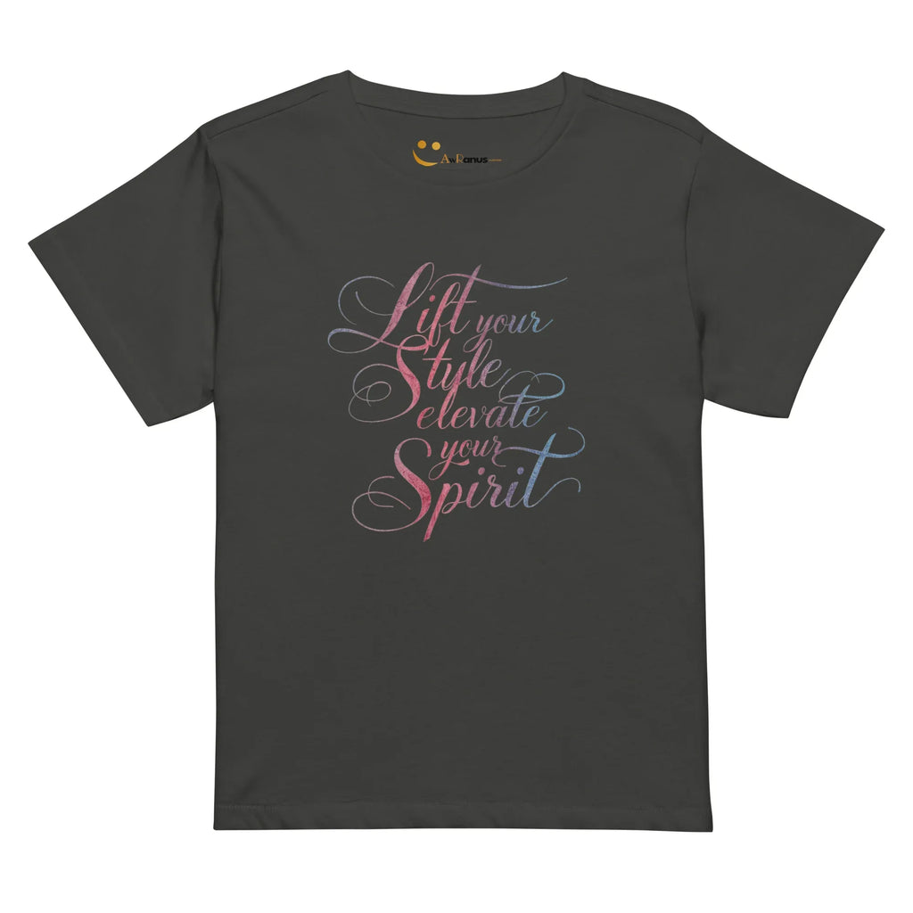Women’s High-Waisted T-Shirt | Lift Your Style Elevate Your Spirit - AwRans Clothing