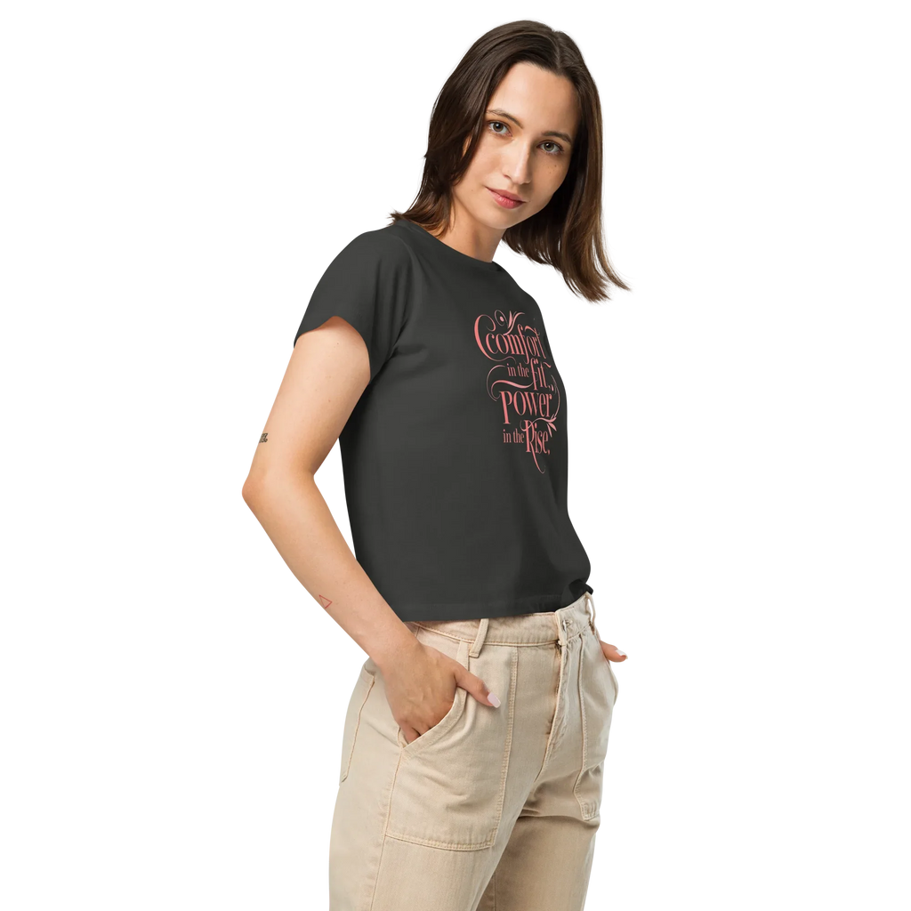 Women’s High-Waisted T-Shirt | Comfort In The Fit Poer In The Rise - AwRans Clothing