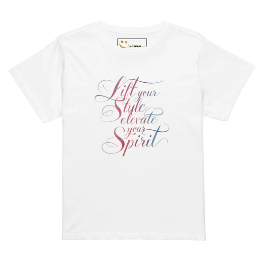 Women’s High-Waisted T-Shirt | Lift Your Style Elevate Your Spirit - AwRans Clothing