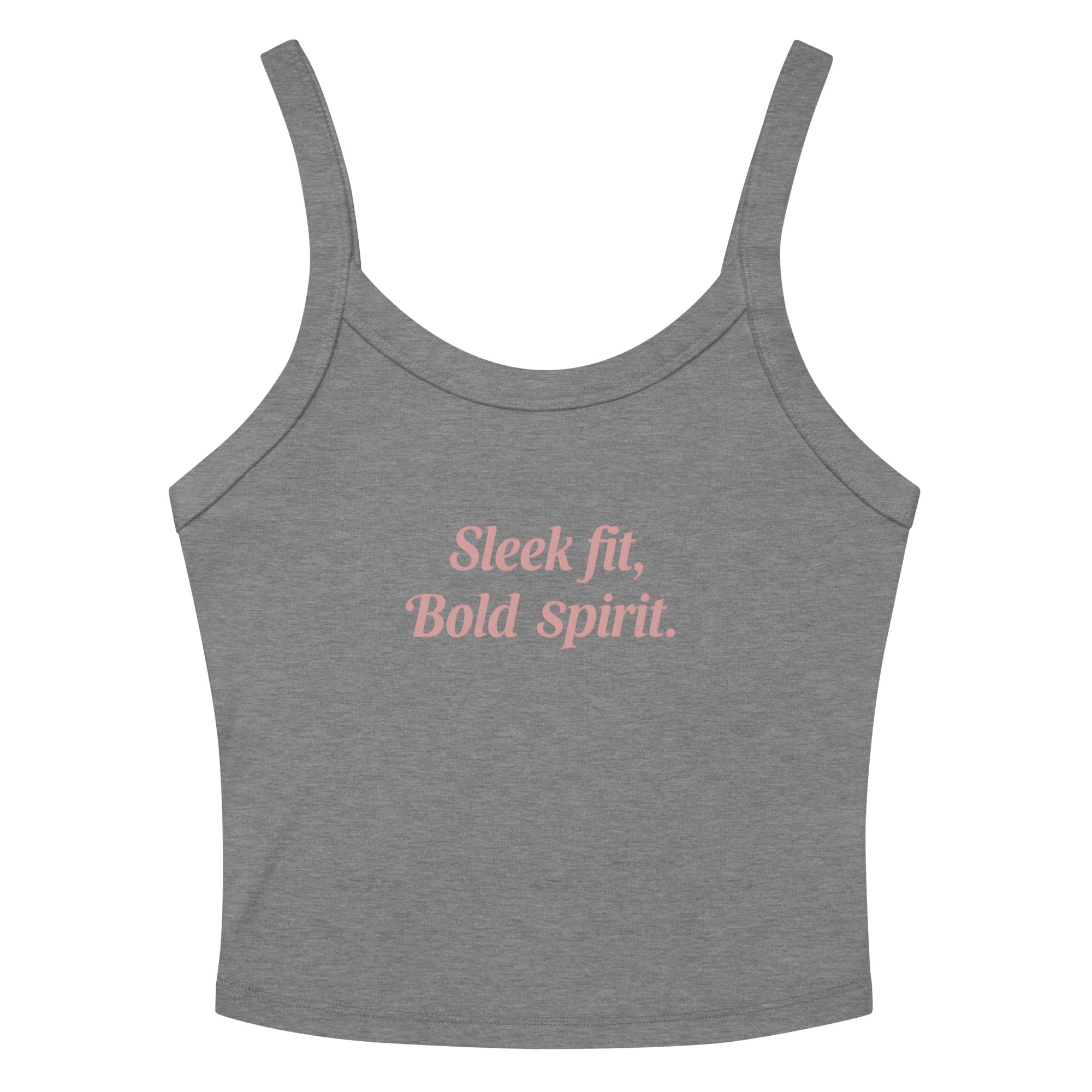 Women’s micro-rib tank top | Sleek Fit,Bold Spirit. Athletic Heather micro-rib tank top AwRans Clothing womens-micro-rib-tank-top-athletic-heather-front-67ea76873a7ae