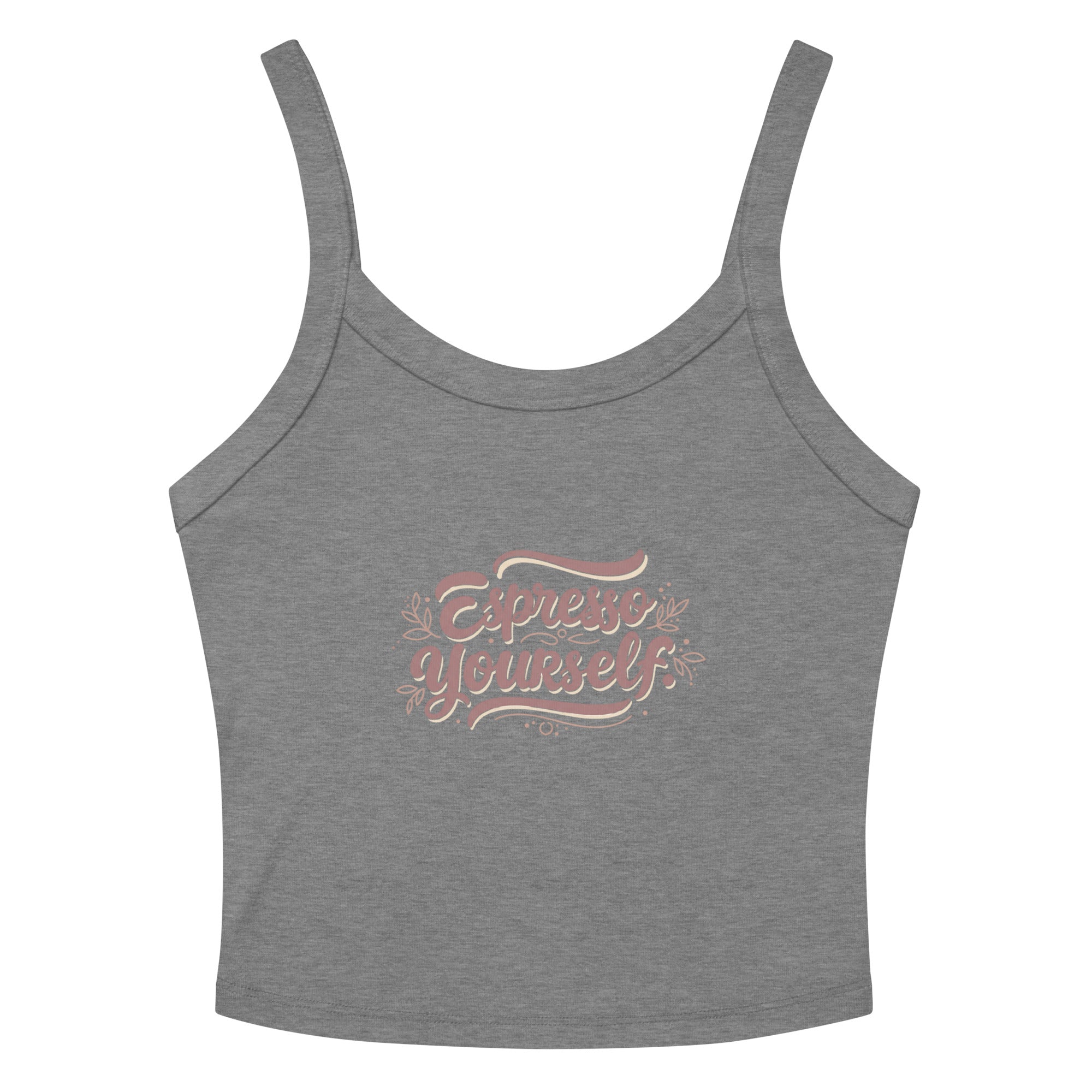 Women’s micro-rib tank top | Espresso Yourself Athletic Heather micro-rib tank top AwRans Clothing womens-micro-rib-tank-top-athletic-heather-front-67ea77221e857