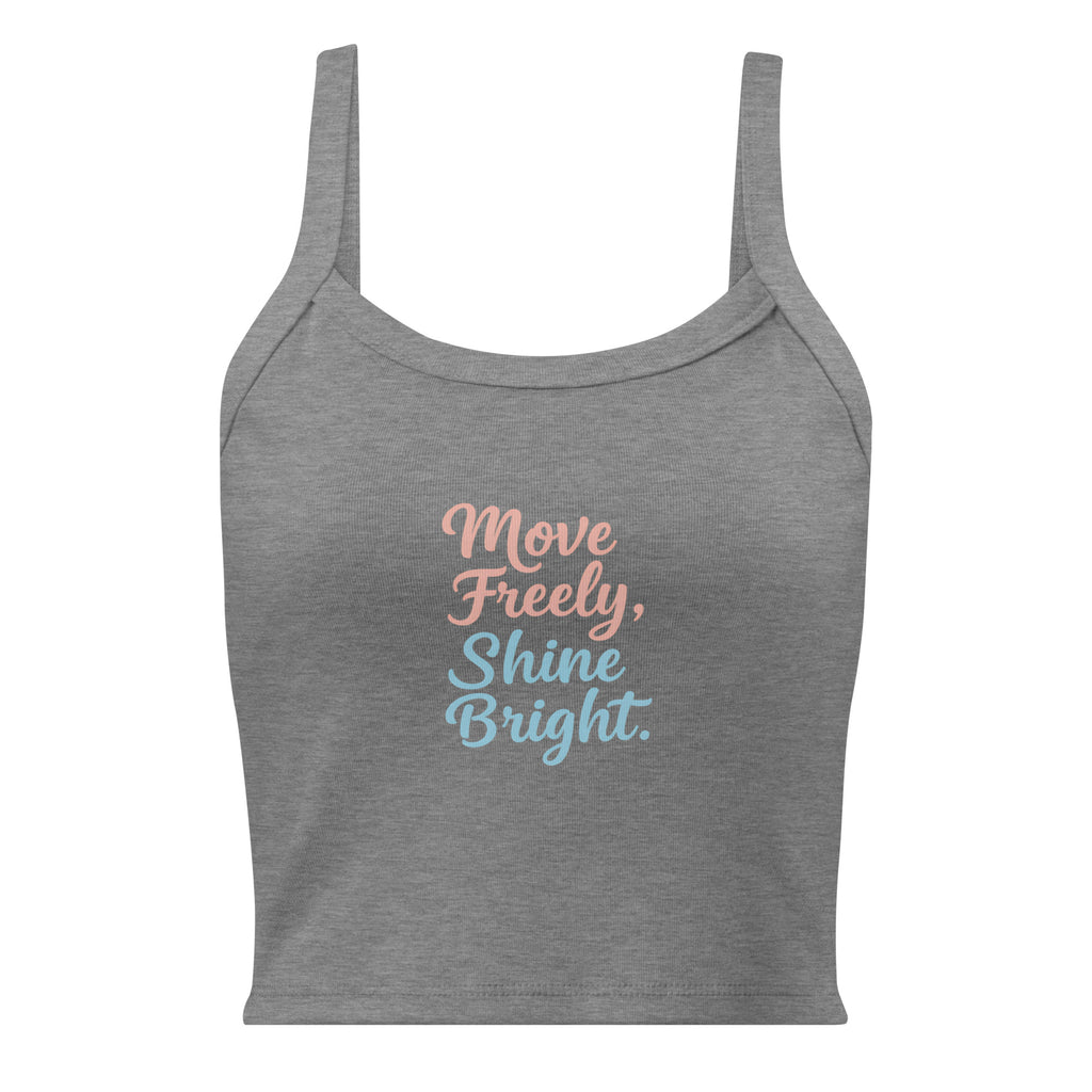 Women’s micro-rib tank top | Move Freely,Shine Bright micro-rib tank top AwRans Clothing womens-micro-rib-tank-top-athletic-heather-front-67ea785757290