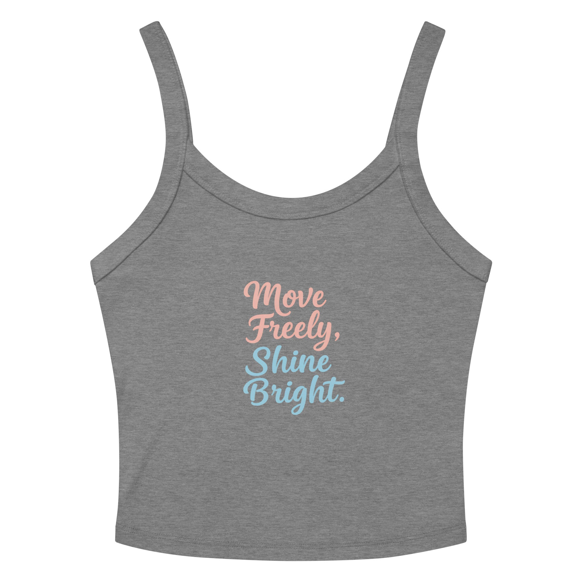 Women’s micro-rib tank top | Move Freely,Shine Bright Athletic Heather micro-rib tank top AwRans Clothing womens-micro-rib-tank-top-athletic-heather-front-67ea78575d4c0