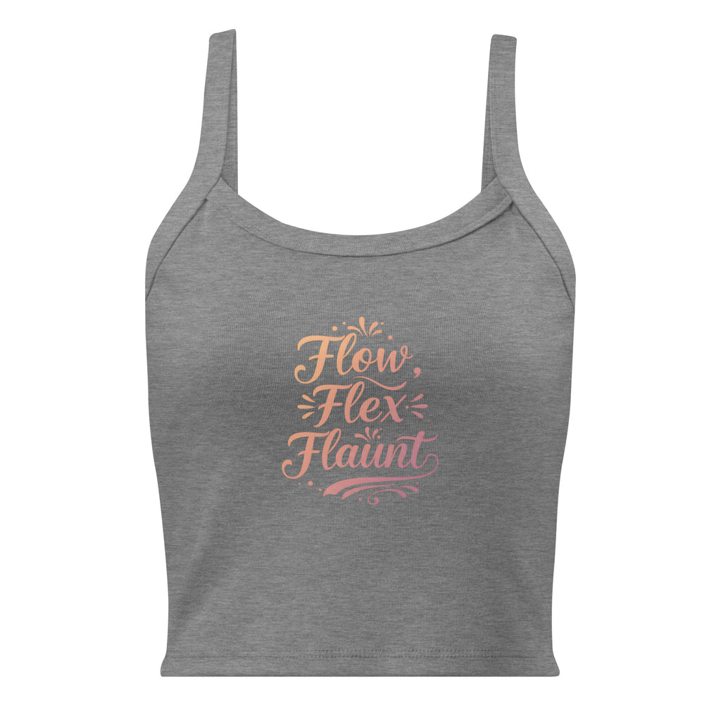 Women’s micro-rib tank top | Flow,Flex,Flaunt. micro-rib tank top AwRans Clothing womens-micro-rib-tank-top-athletic-heather-front-67ea7aa85669b