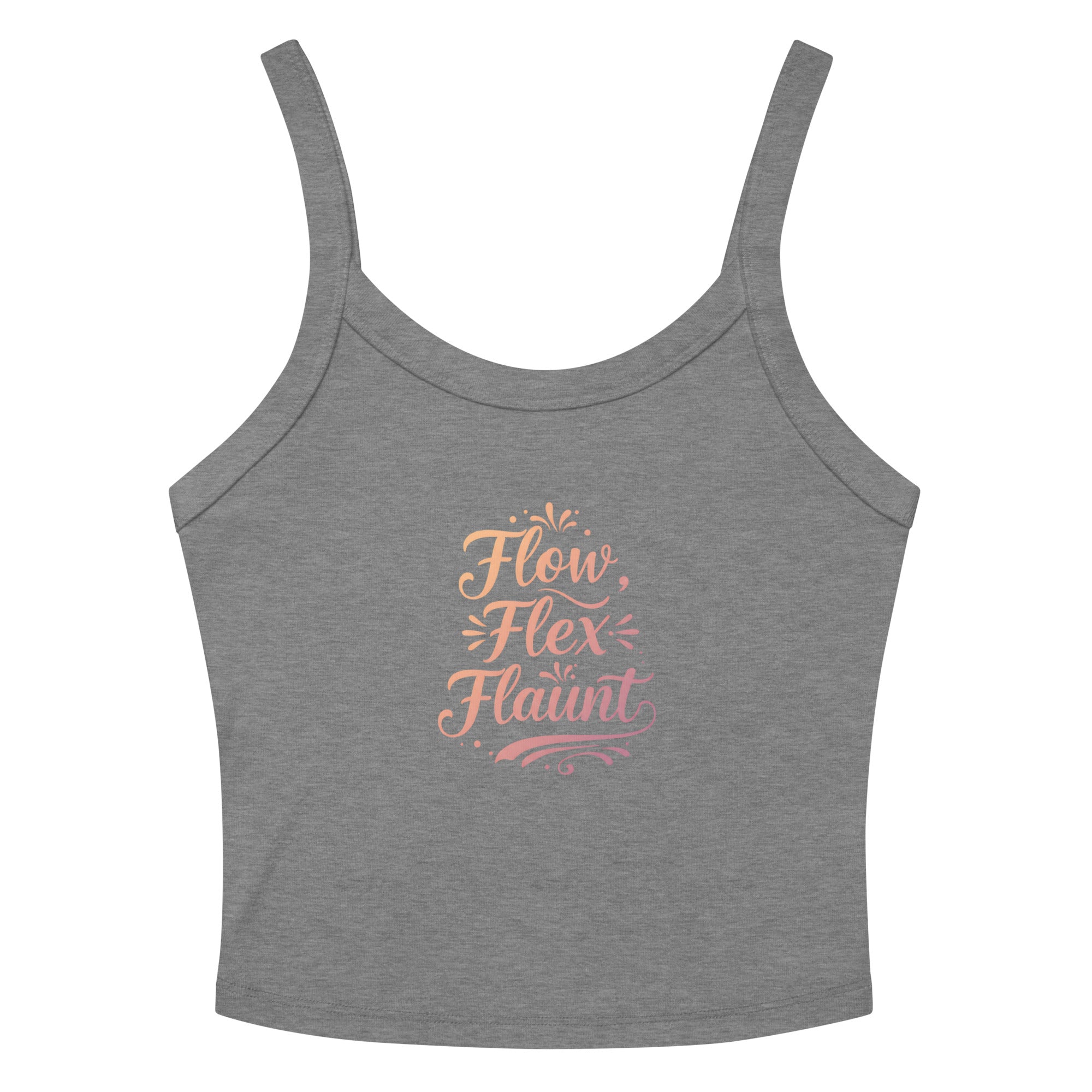 Women’s micro-rib tank top | Flow,Flex,Flaunt. Athletic Heather micro-rib tank top AwRans Clothing womens-micro-rib-tank-top-athletic-heather-front-67ea7aa85ca8f